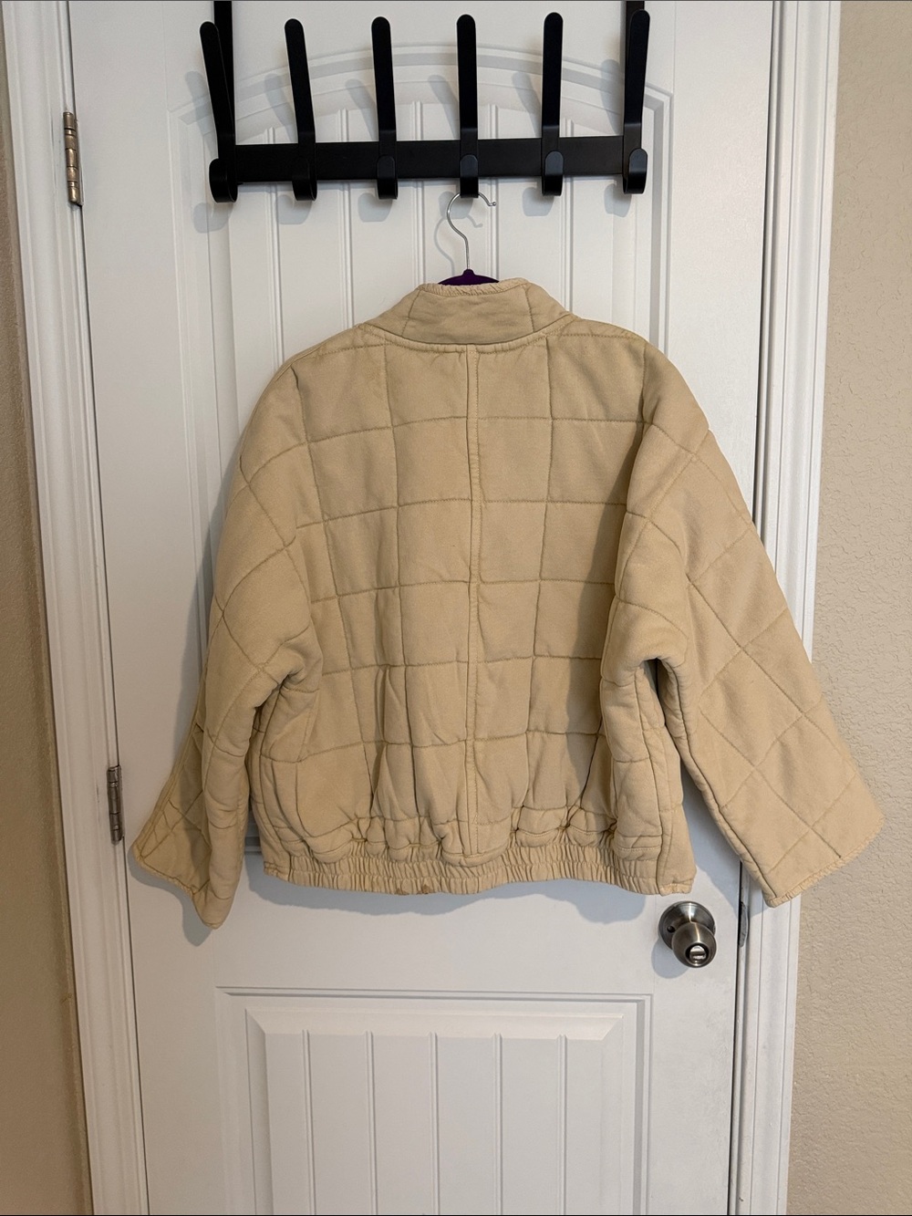 Free People Quilted Beige Jacket - Picture 3 of 3